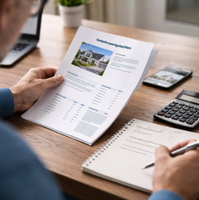 Chat GPT Immobilienbewertung im modernen Buero klein